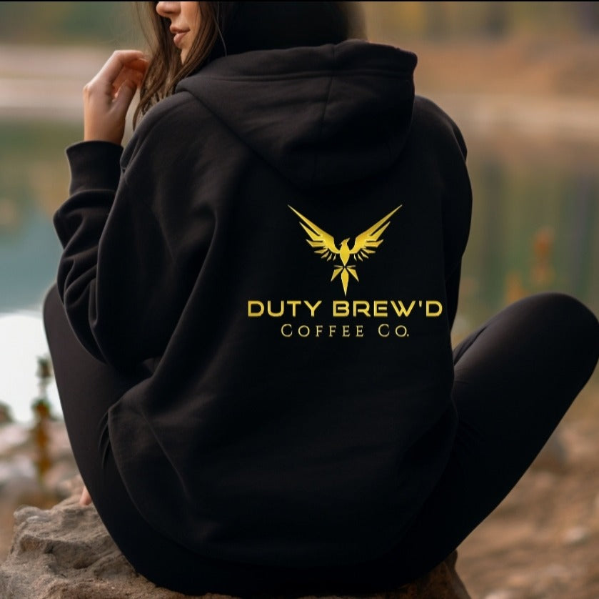 Unisex Heavy Blend Hooded Sweatshirt Duty Brew d Coffee Co